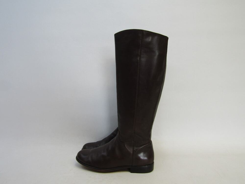 Corso Como Womens Size 5.5 M Brown Leather Zip Fashion Knee High Boots